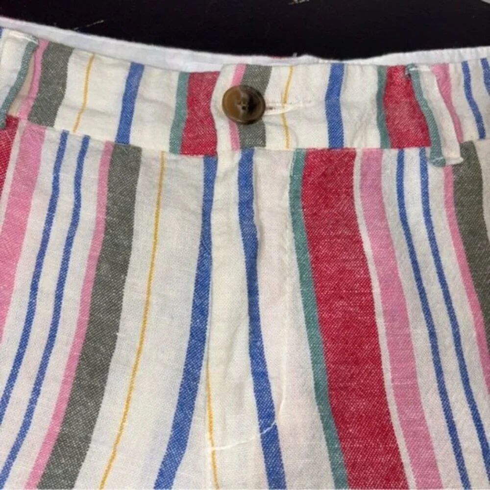 Old Navy Striped Shorts Women's Size 10 Colorful Coastal - Picture 4 of 6